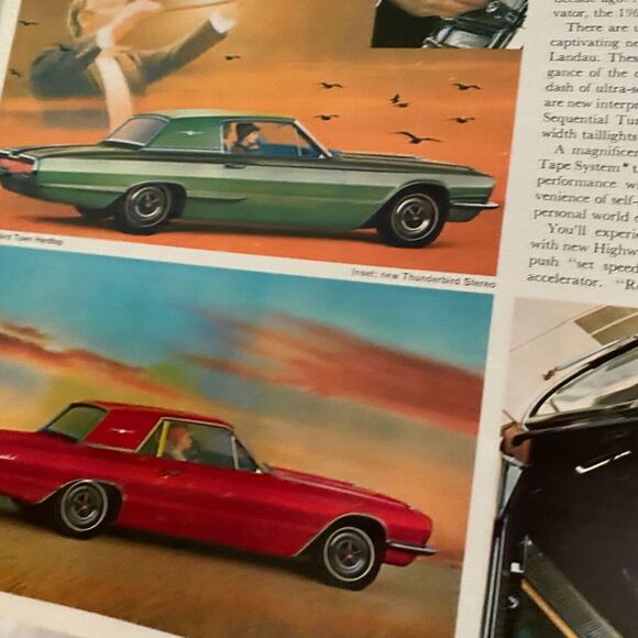 1966 Ford Fairlane Falcon Mustang Thunderbird Wagons Cars Sales Brochure - Picture 7 of 9